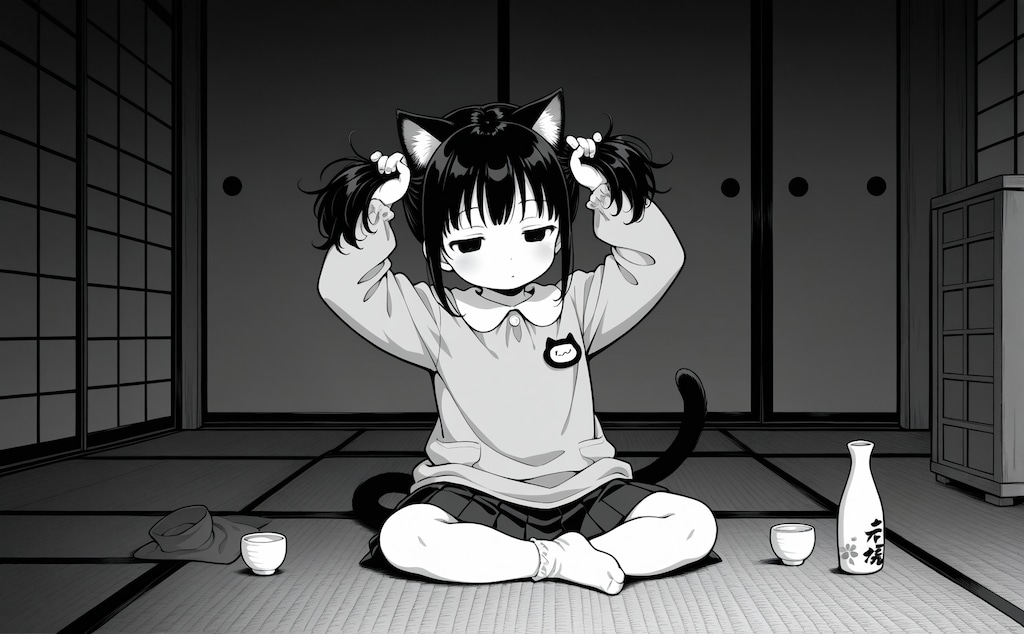 カラシ猫子　月島（自画像（違