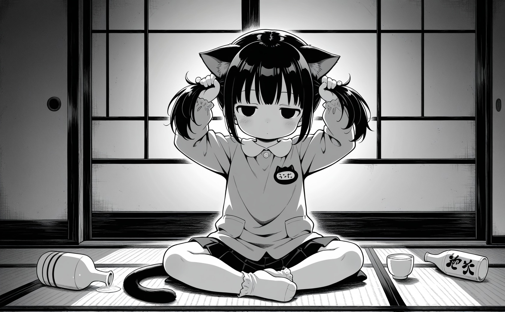 カラシ猫子　月島（自画像（違