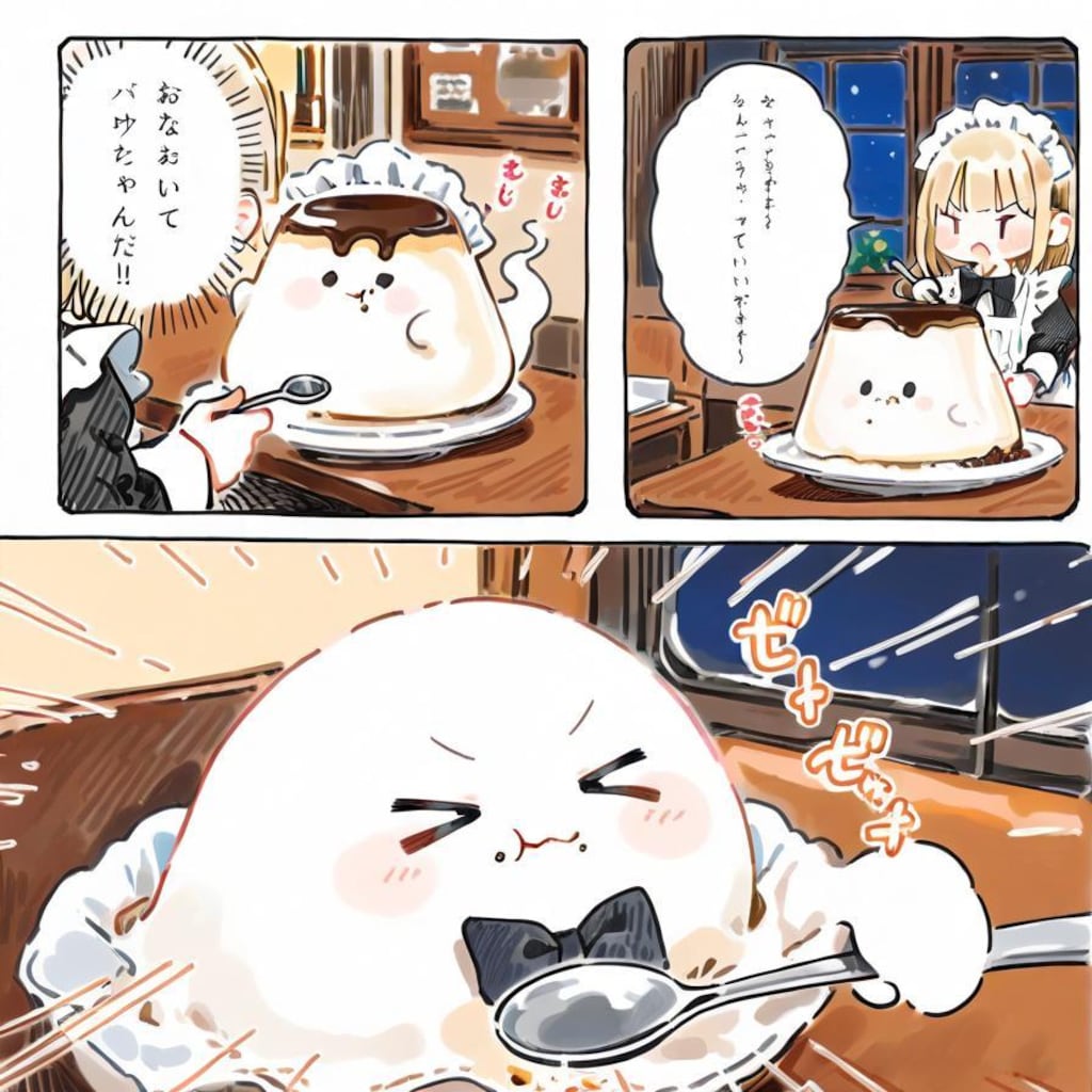 おプリンは顔面からいただくのが流儀🍮✨