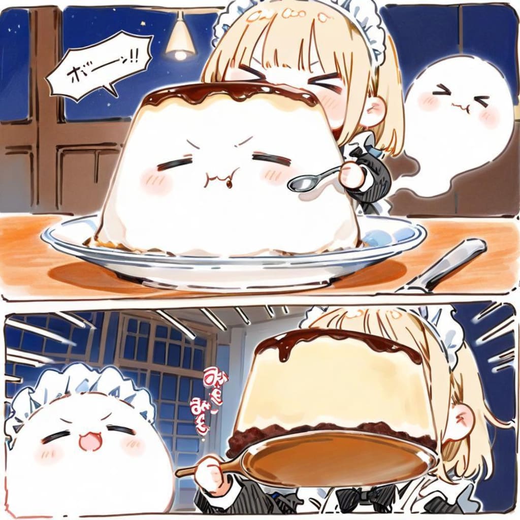 おプリンは顔面からいただくのが流儀🍮✨