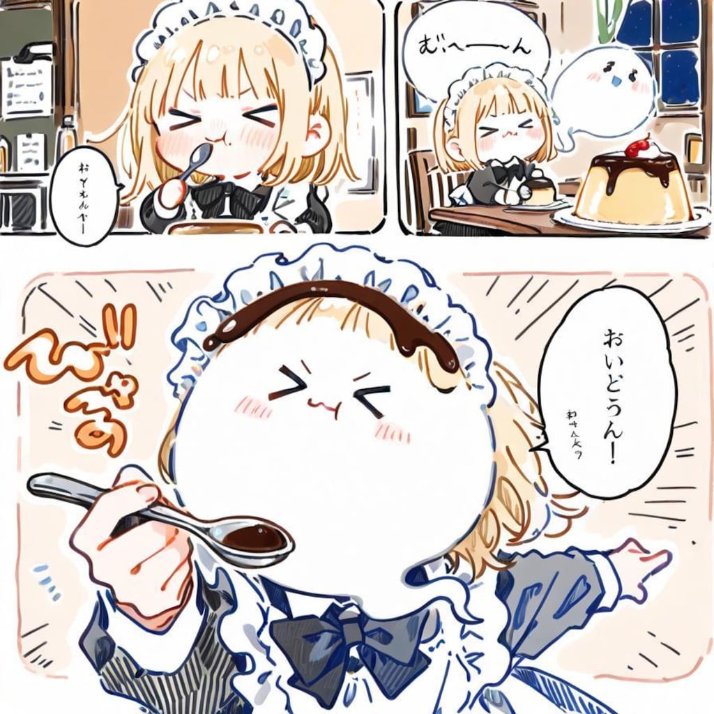 おプリンは顔面からいただくのが流儀🍮✨