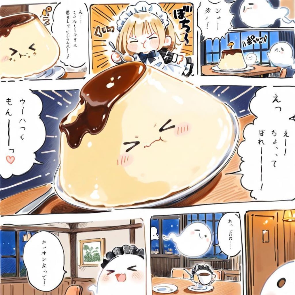おプリンは顔面からいただくのが流儀🍮✨