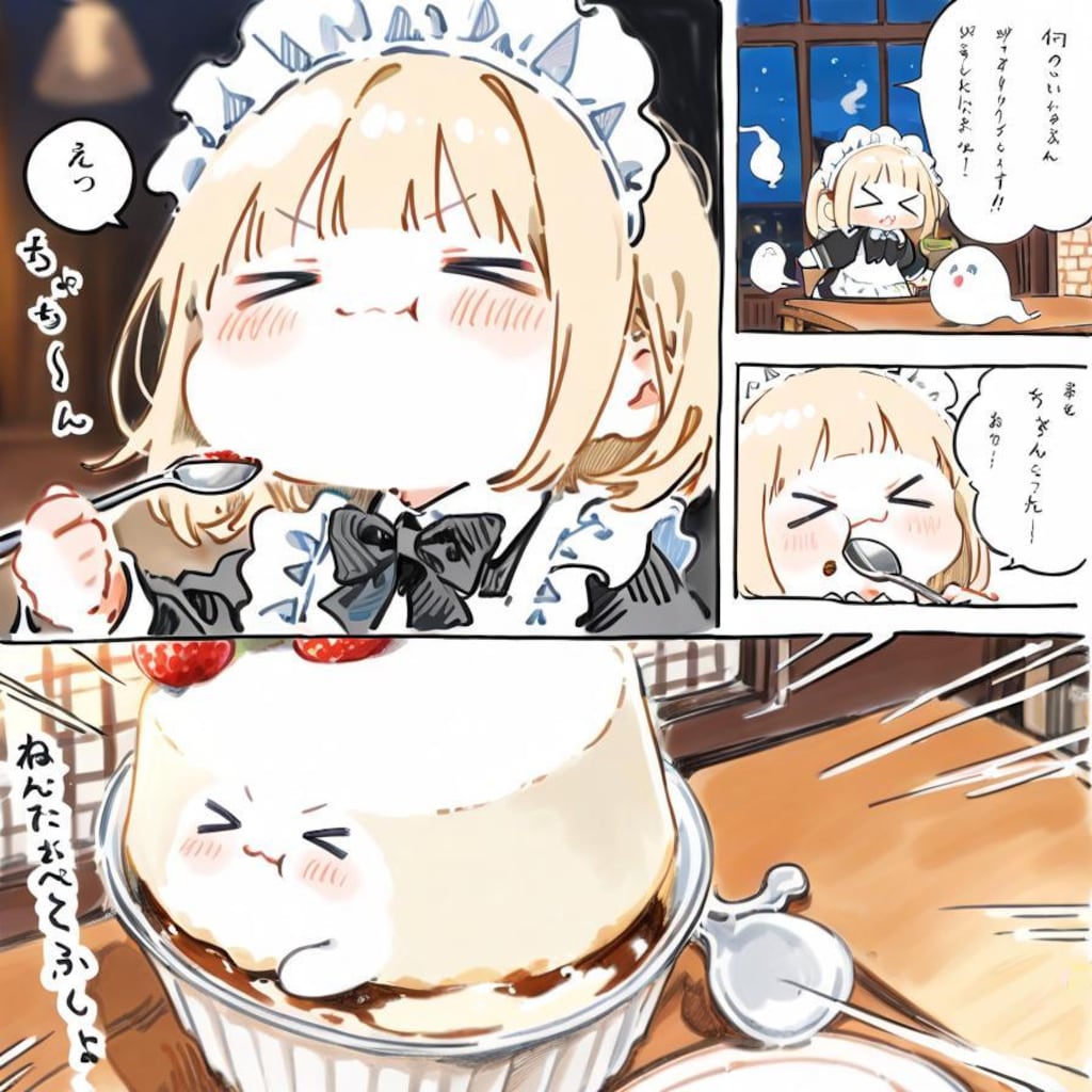 おプリンは顔面からいただくのが流儀🍮✨