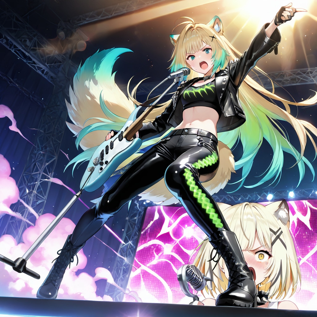 🍃狸獣人メタルロッカー：ガロウ（GAROW）