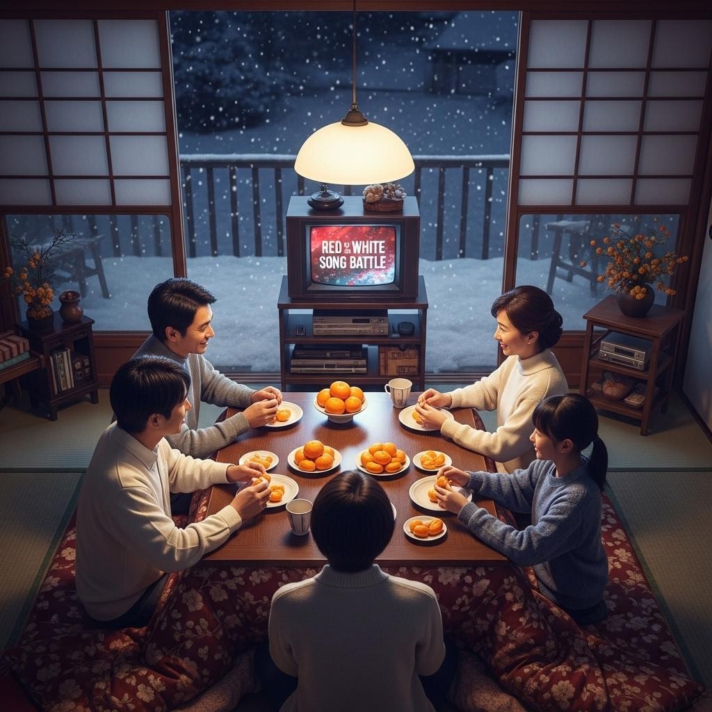 大晦日　家族の団らん