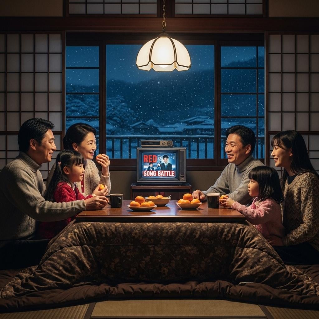 大晦日　家族の団らん