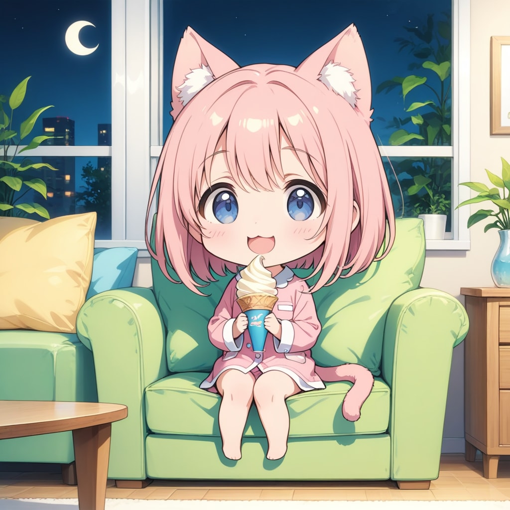 こんばんにゃん | の人気AIイラスト・グラビア