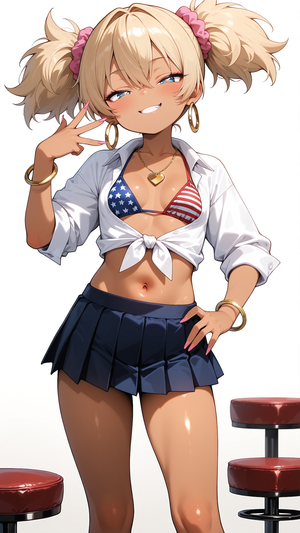 ショートツインテメスガキギャル