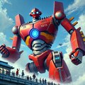 昭和レトロデザインの悪の巨大ロボット達！都市に突如襲来！ 10枚目