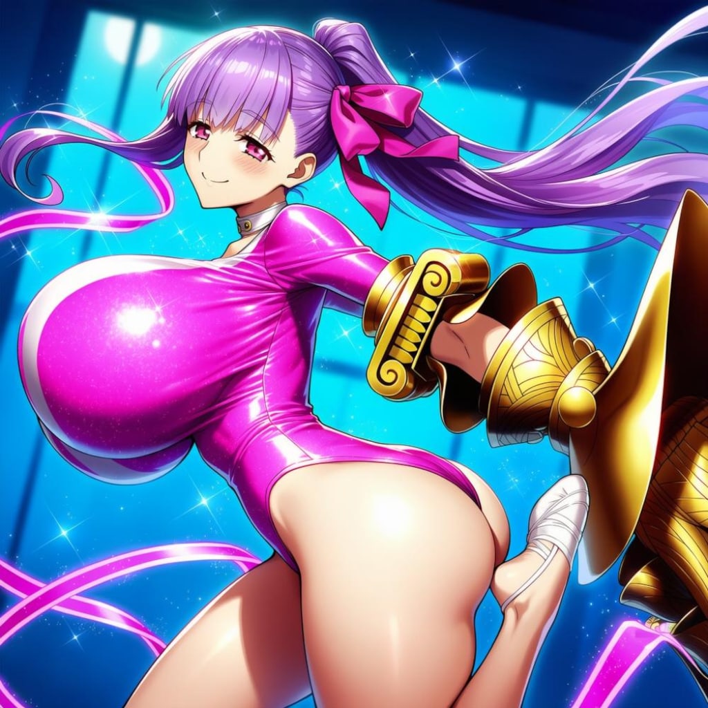 新体操レオタードコスプレリボン人妻