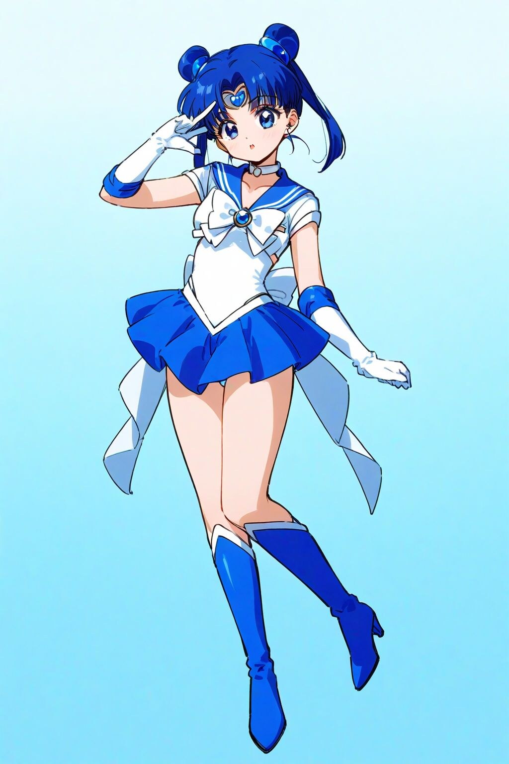 赤と指定したのに青髪