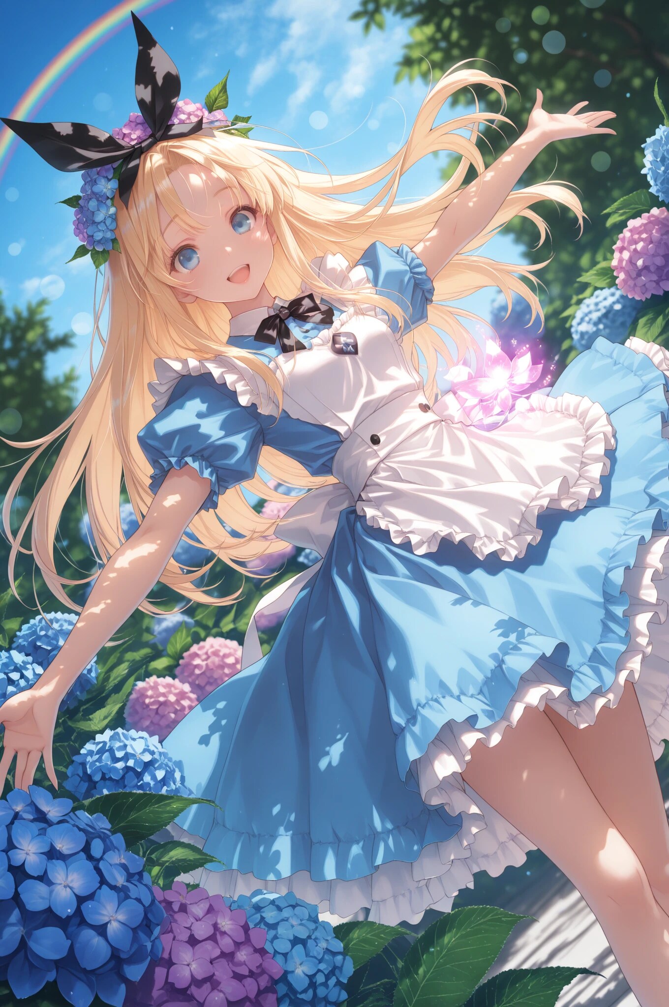 hydrangea field