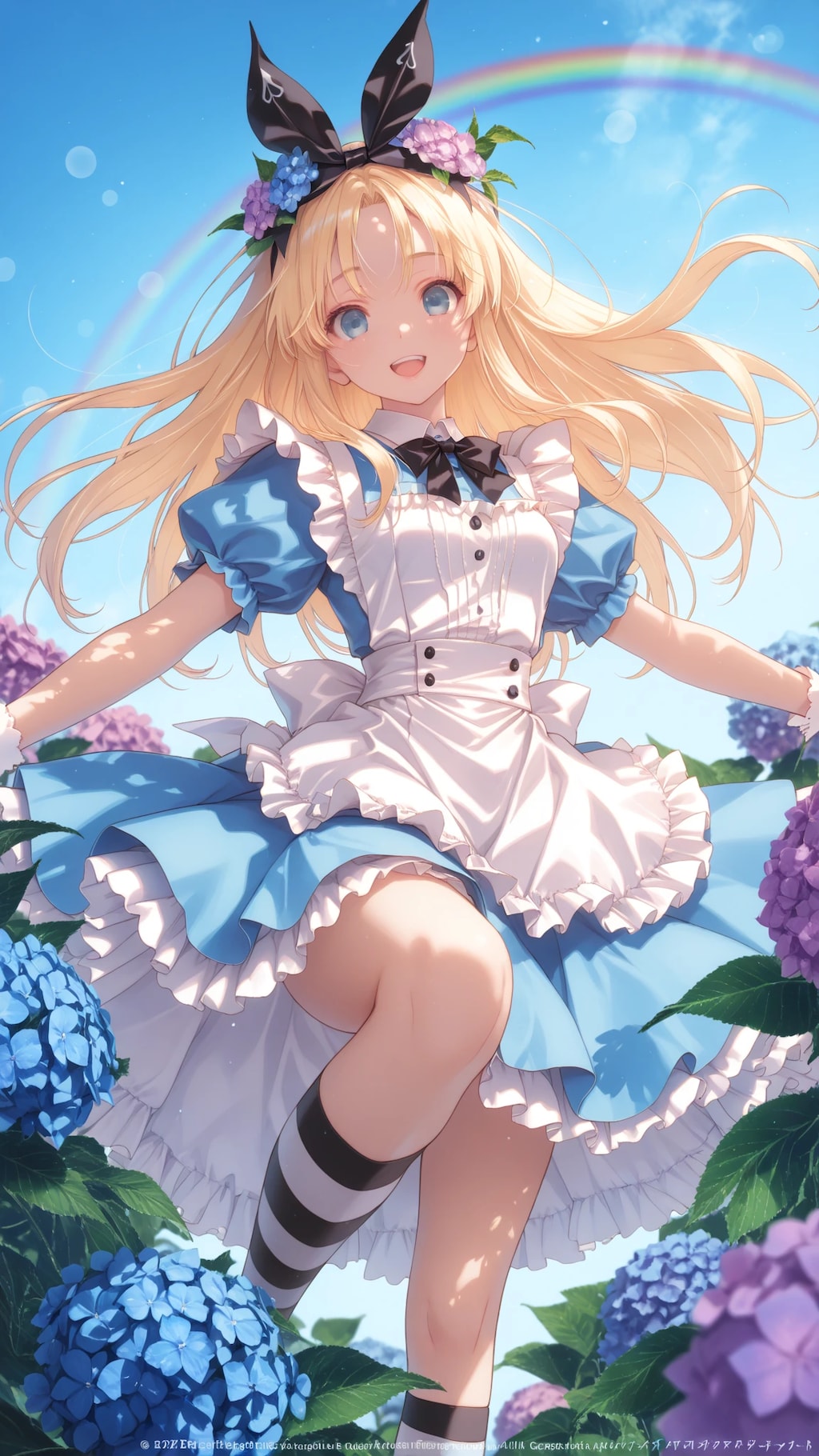 hydrangea field