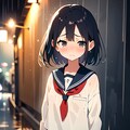 雨の中の彼女 2枚目