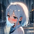 雨の中の彼女 3枚目
