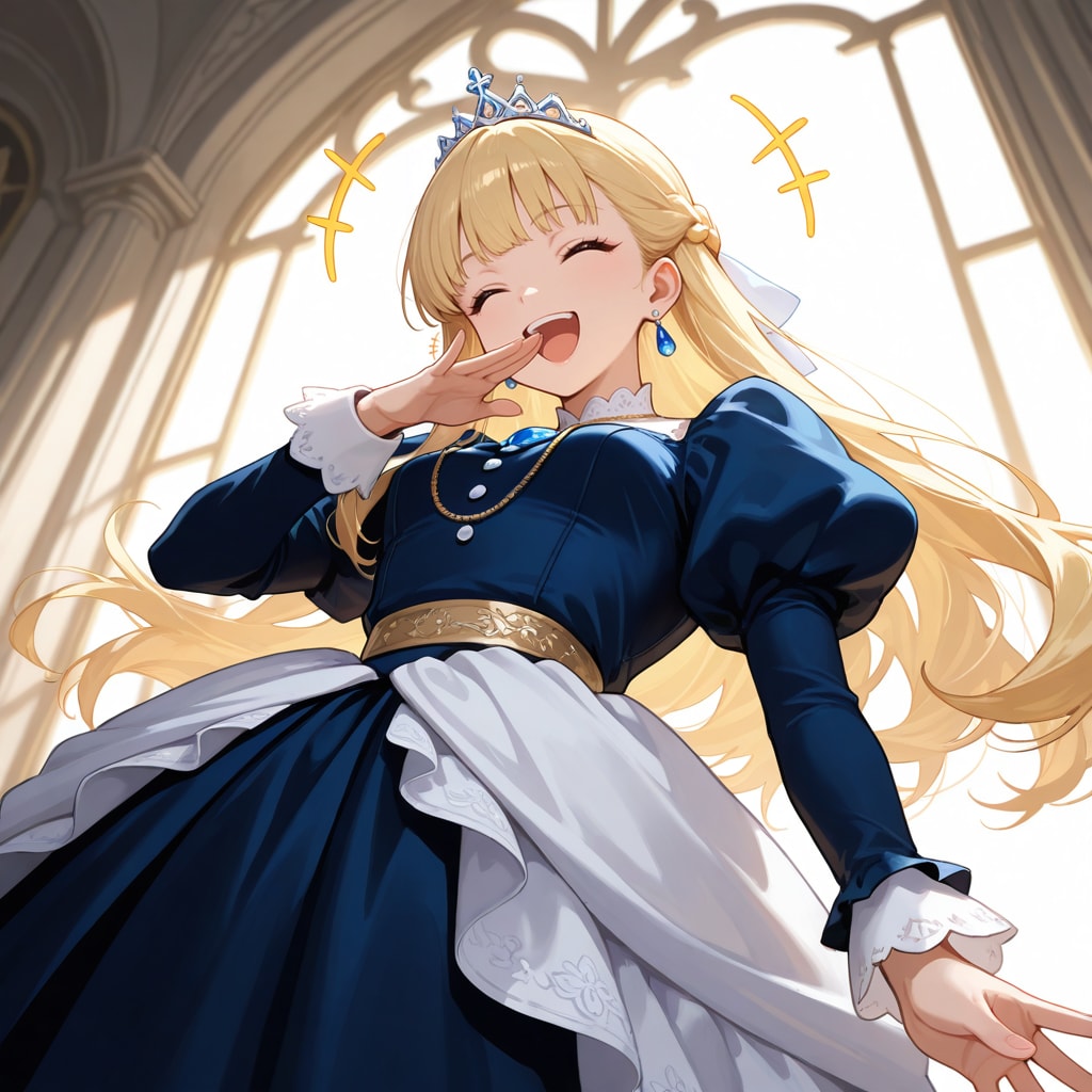 笑う御令嬢