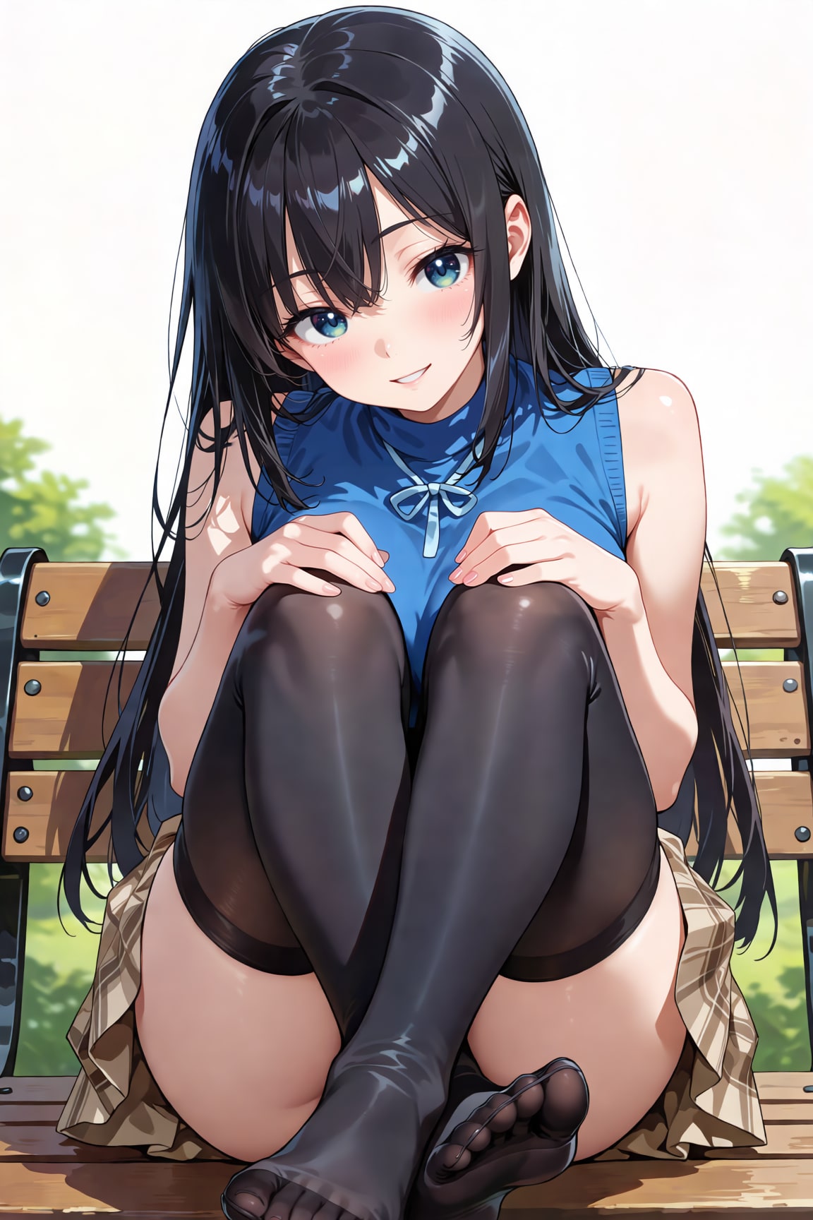 木漏れ日のベンチで
