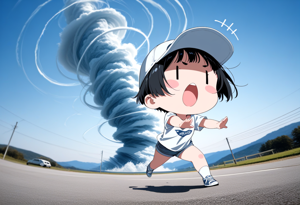 台風が来た！