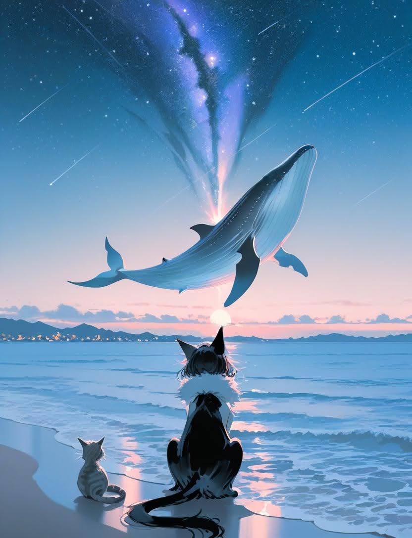 宇宙（そら）鯨 | の人気AIイラスト・グラビア