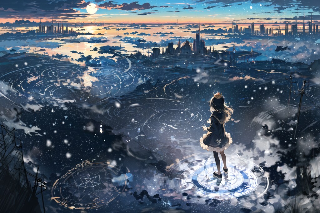 #17 高所と街並み 背景コレクション50チャレンジ