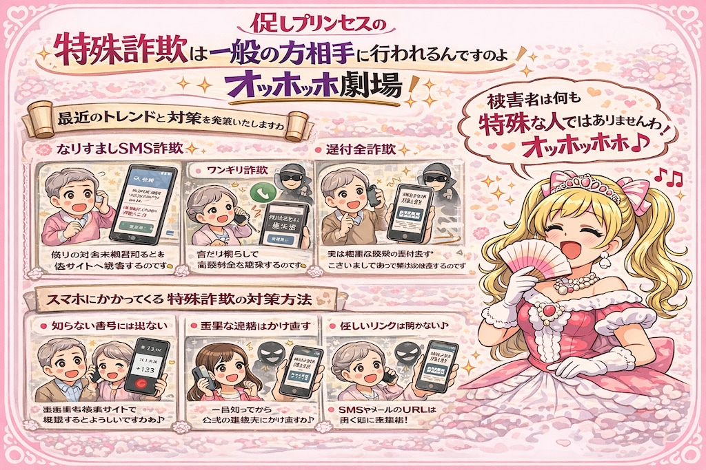 促しプリンセスの特殊詐欺は一般の方相手に行われるんですのよオッホッホ劇場