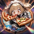 🍕おピッツァが美味いので時空を超えちゃう系メイドちゃん🍕 7枚目