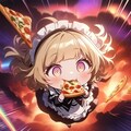 🍕おピッツァが美味いので時空を超えちゃう系メイドちゃん🍕 10枚目