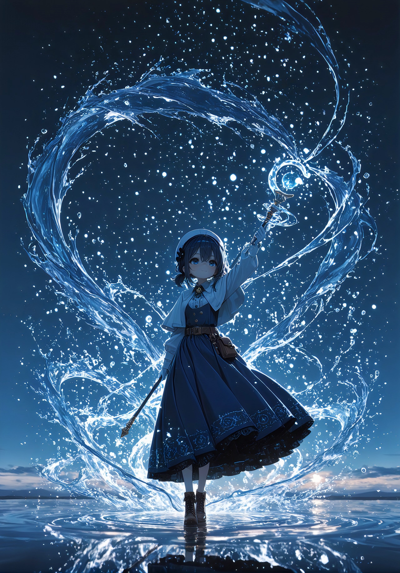 水環に立つ魔法勇者 | の人気AIイラスト・グラビア
