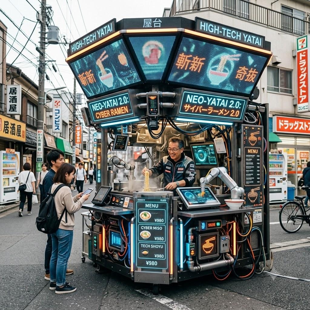 ハイテクな屋台