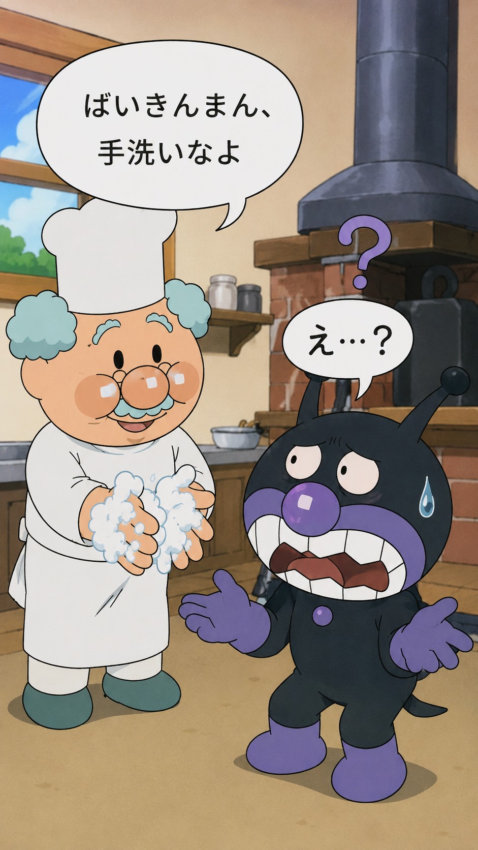 やさしくばいきんまんを倒す方法🫧