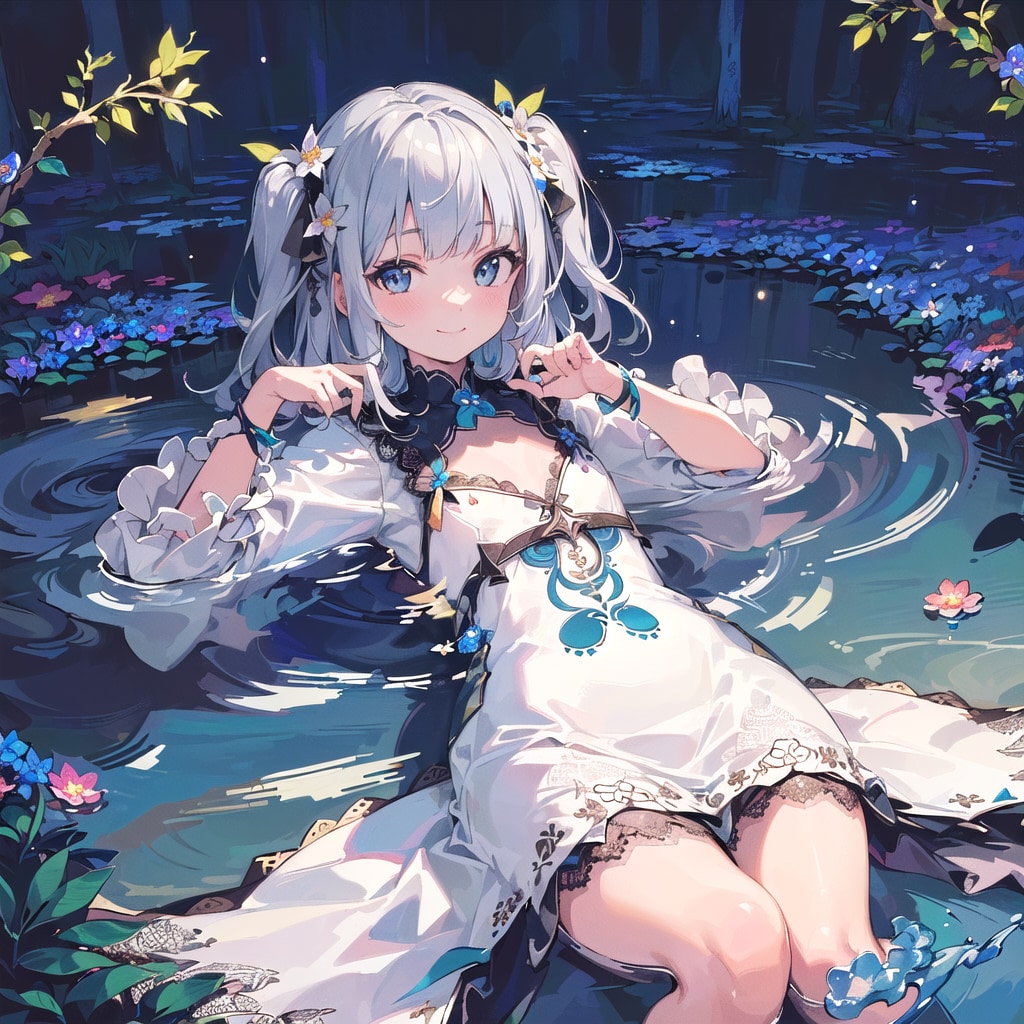 月下に浮かぶ
