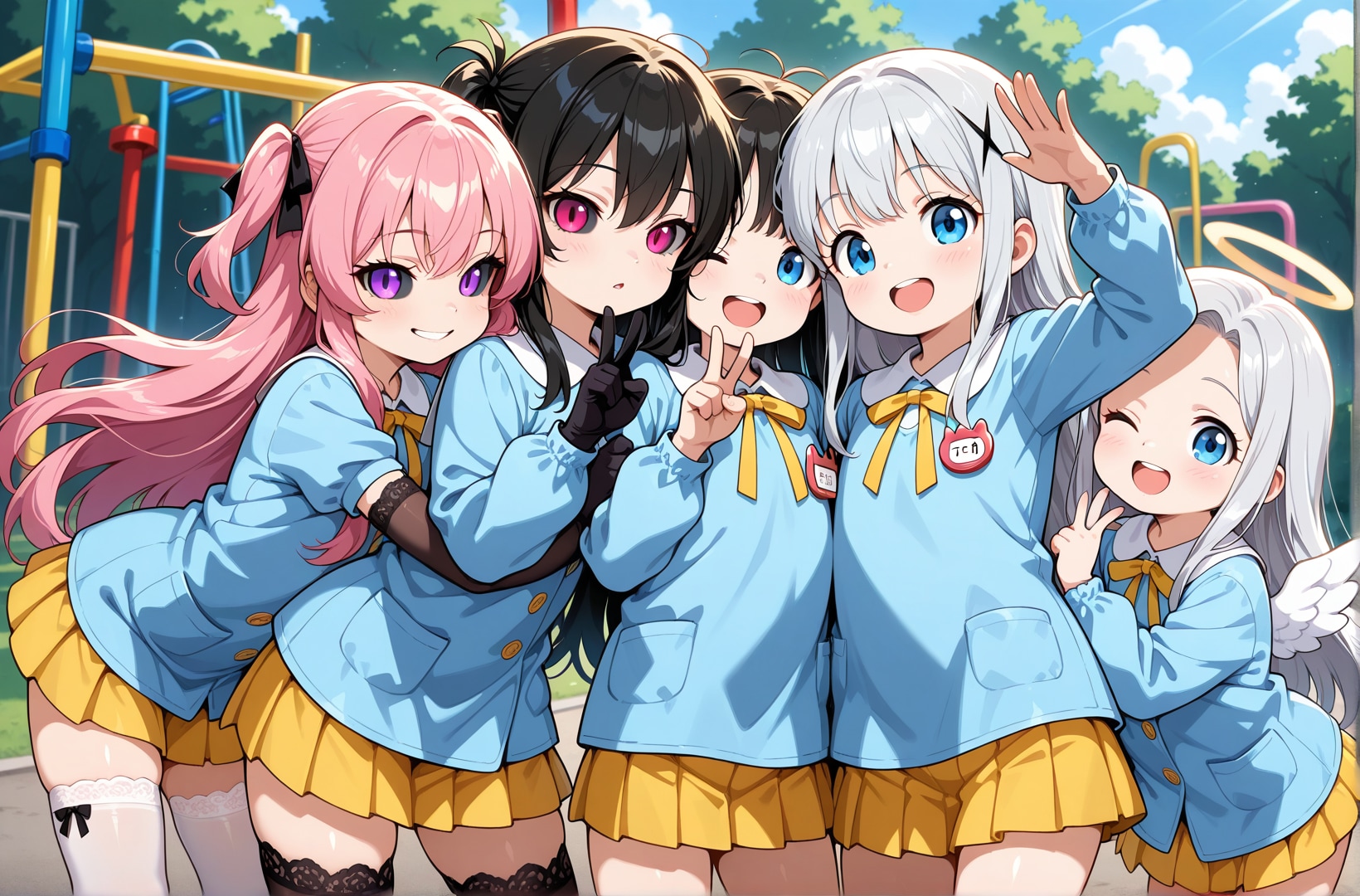 みんなでハッピー！ | の人気AIイラスト・グラビア