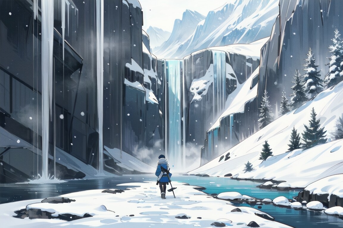 真冬の秘境地