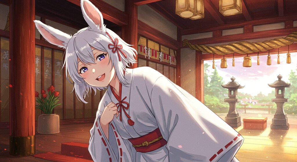 巫女バニーの1日 (巫女18)