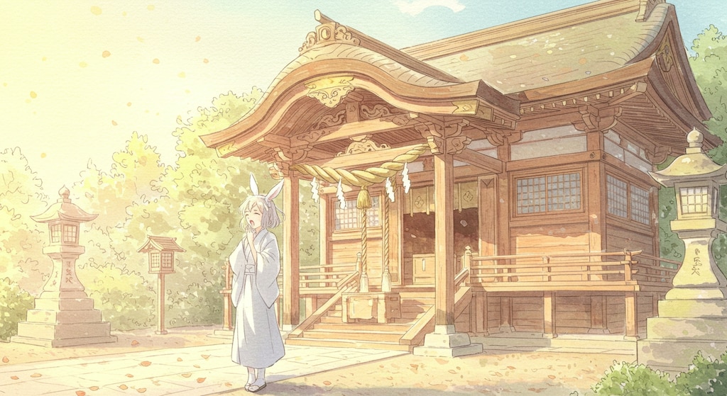 巫女バニーの1日 (巫女18)