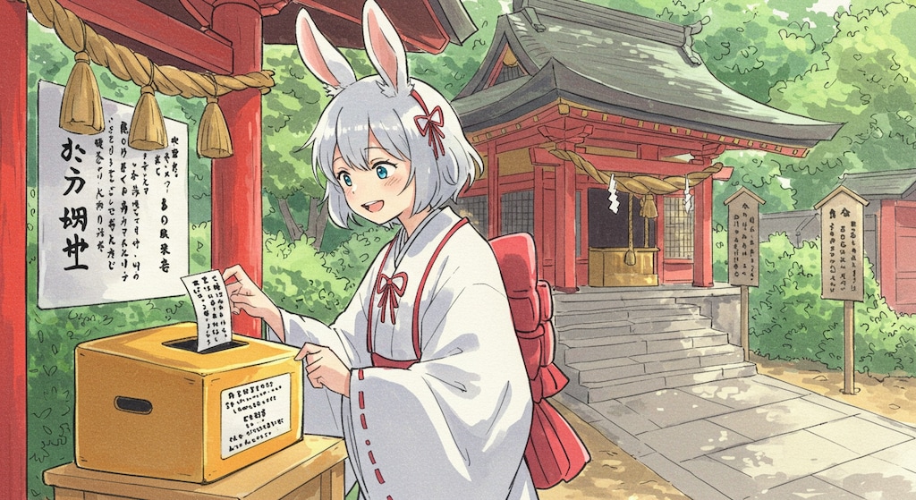 巫女バニーの1日 (巫女18)