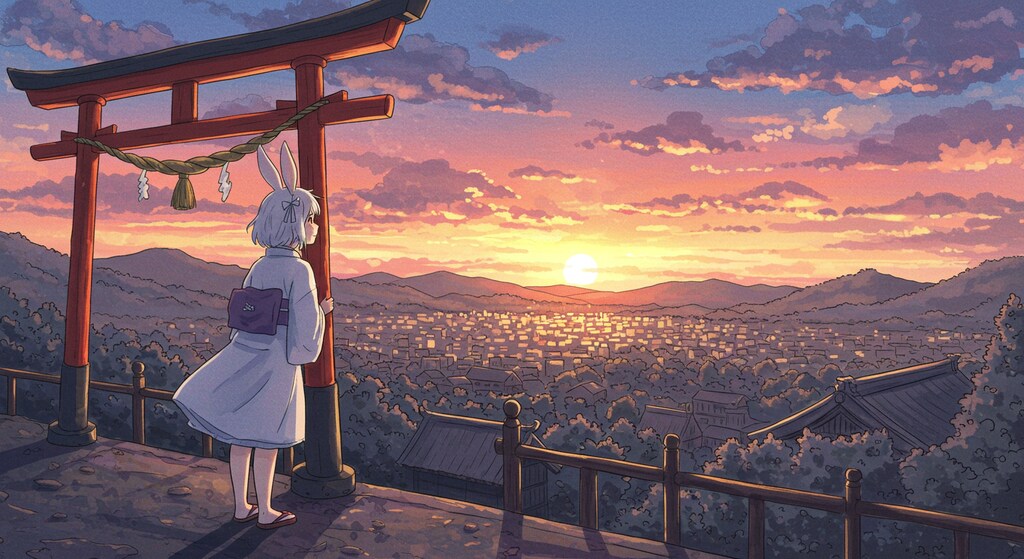 巫女バニーの1日 (巫女18)