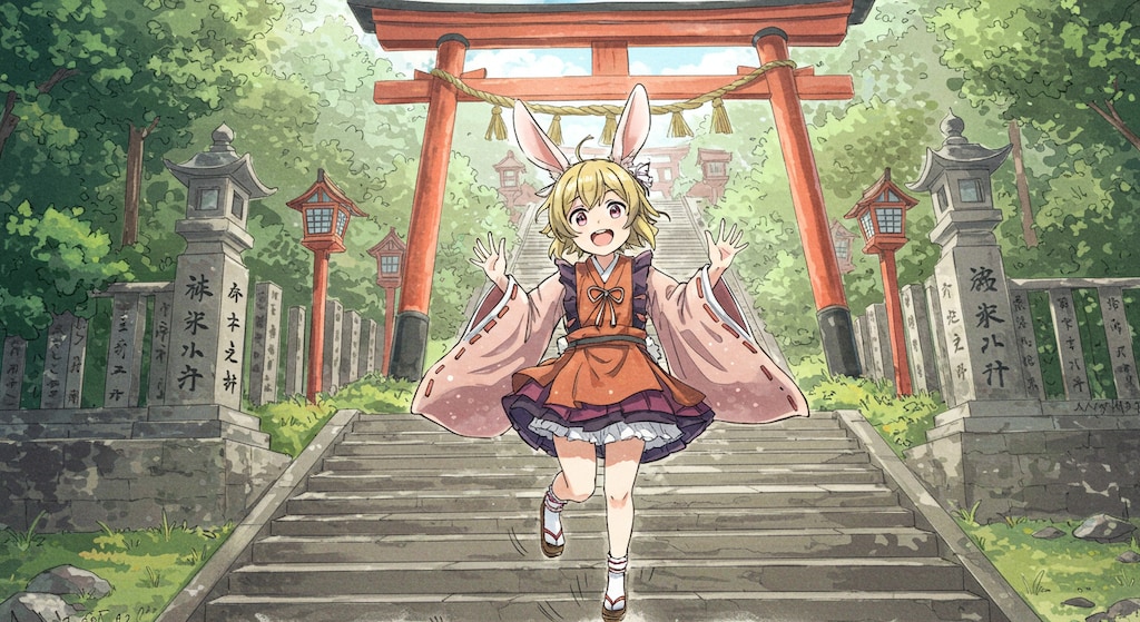 巫女バニーの1日 (巫女18)