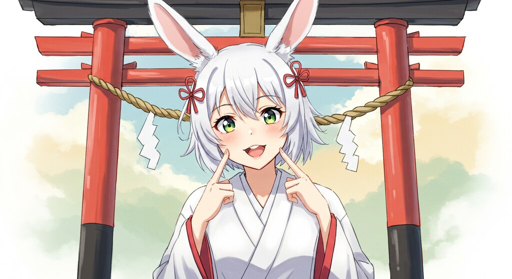 巫女バニーの1日 (巫女18)