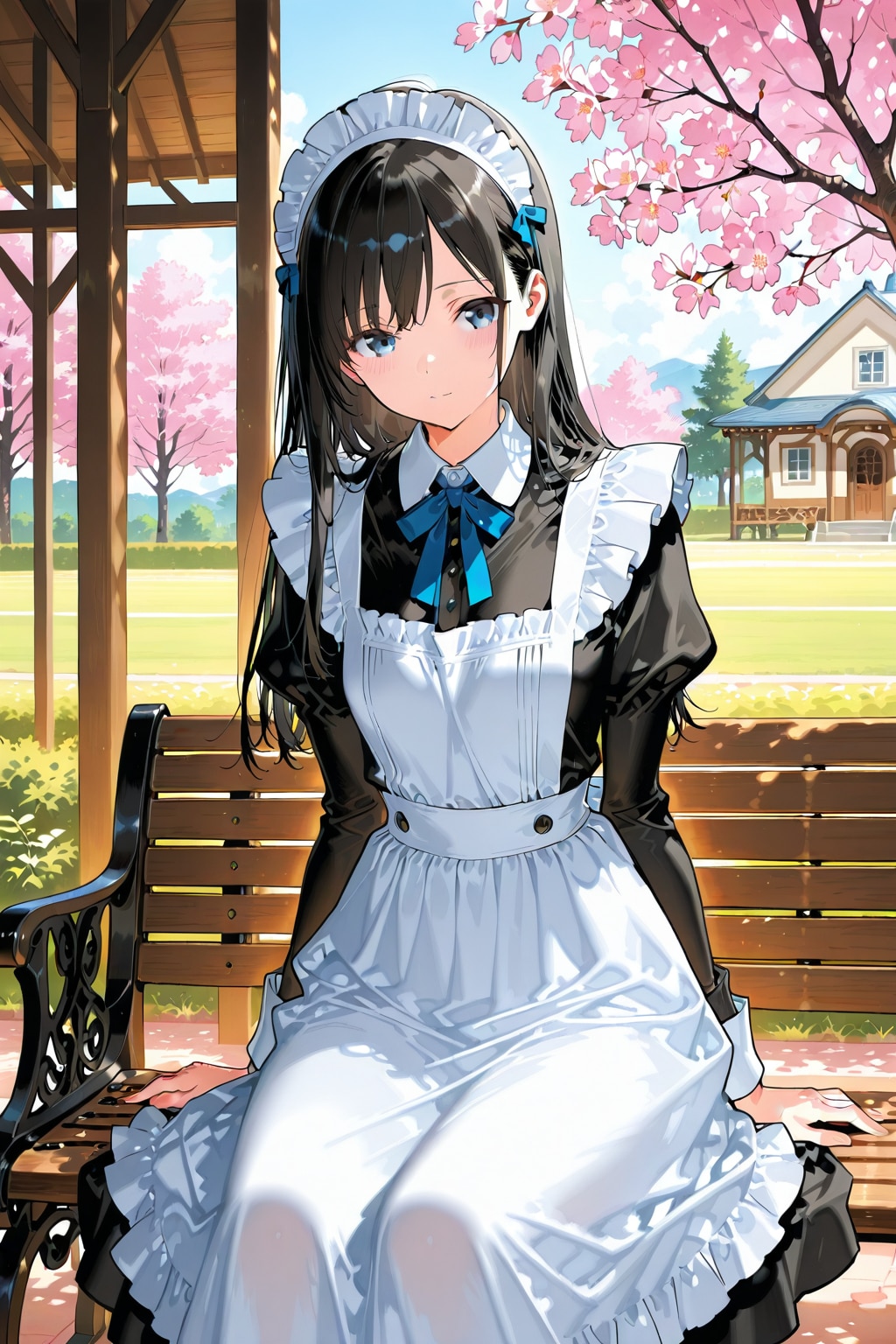 休憩中のメイドさん①