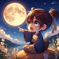 名月をとってくれろと泣く子かな 8枚目
