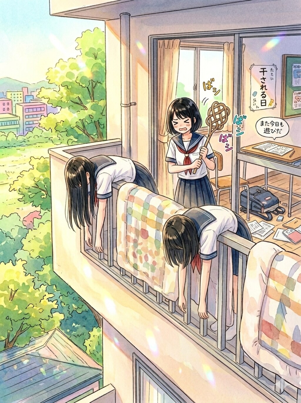 干されちゃった