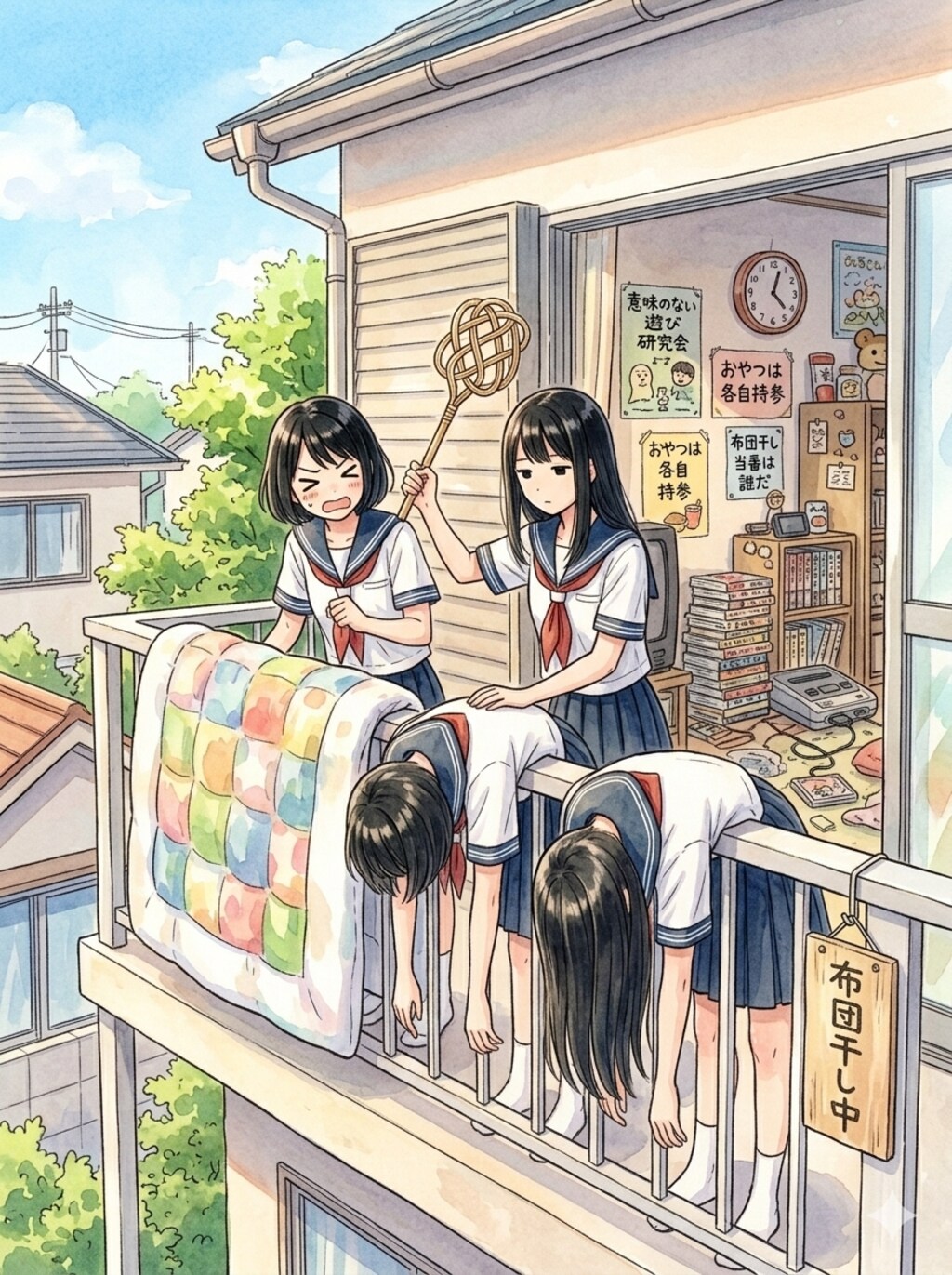 干されちゃった