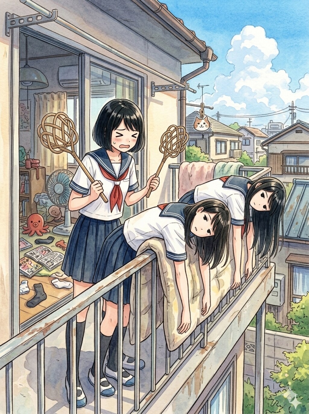 干されちゃった