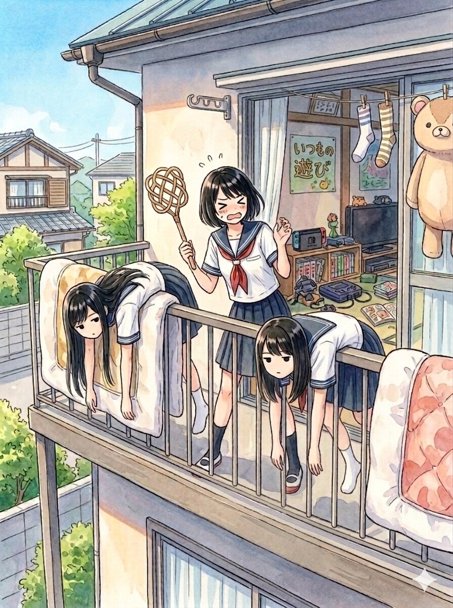 干されちゃった