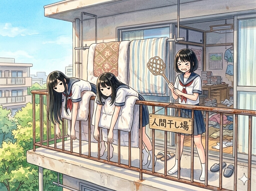 干されちゃった