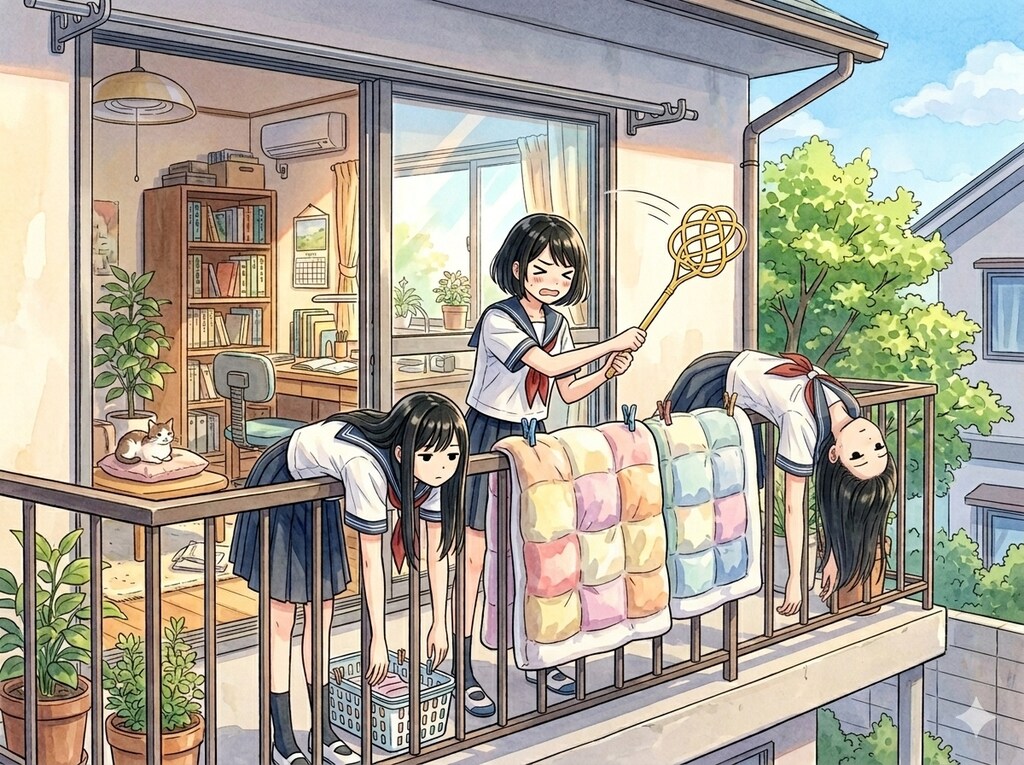 干されちゃった