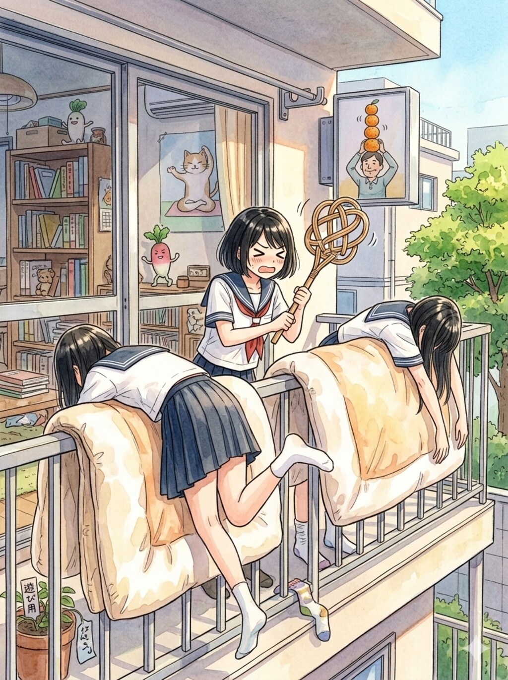 干されちゃった