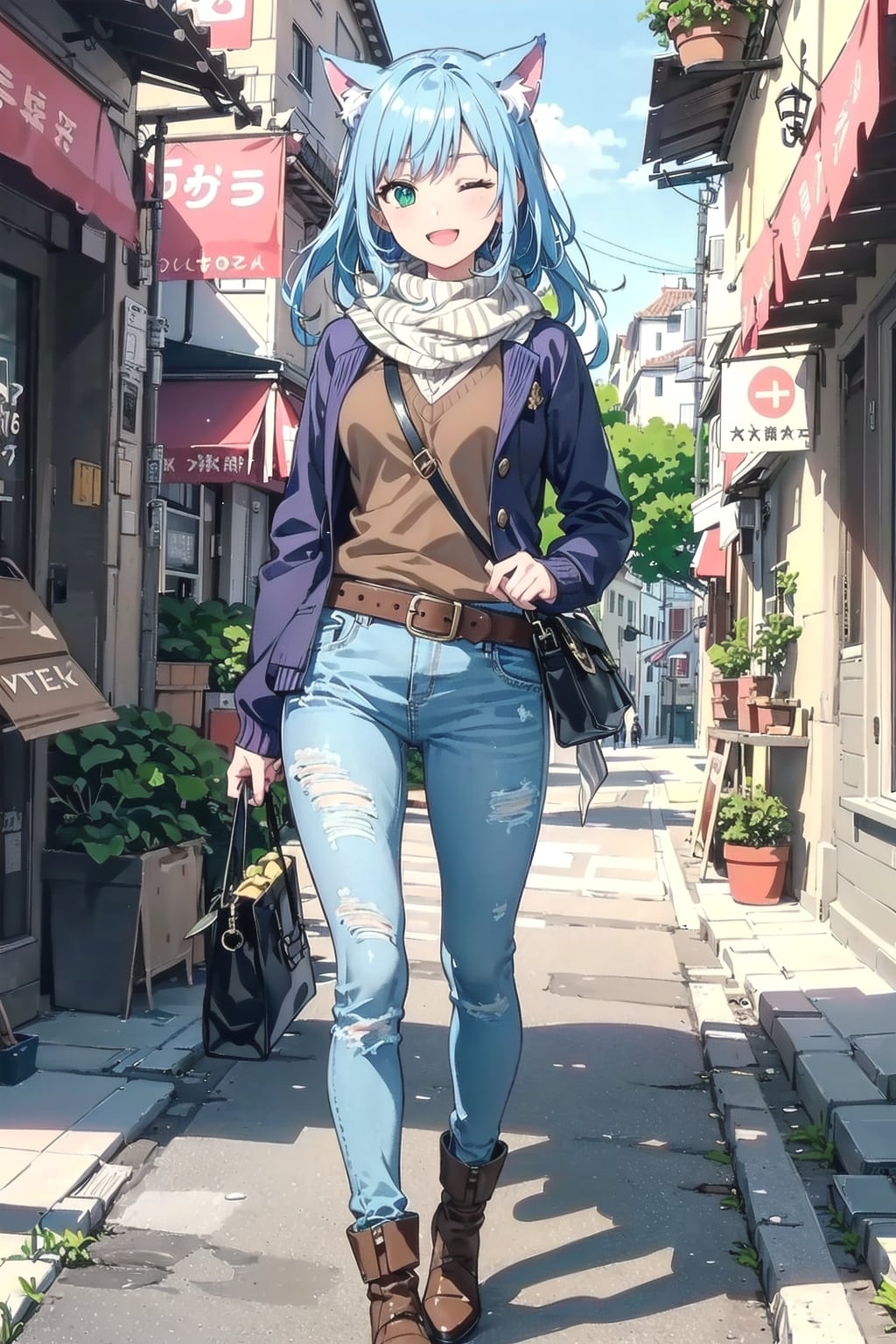 【他己紹介希望】猫耳図書館のししょちゃん🐱✨ | の人気AIイラスト・グラビア