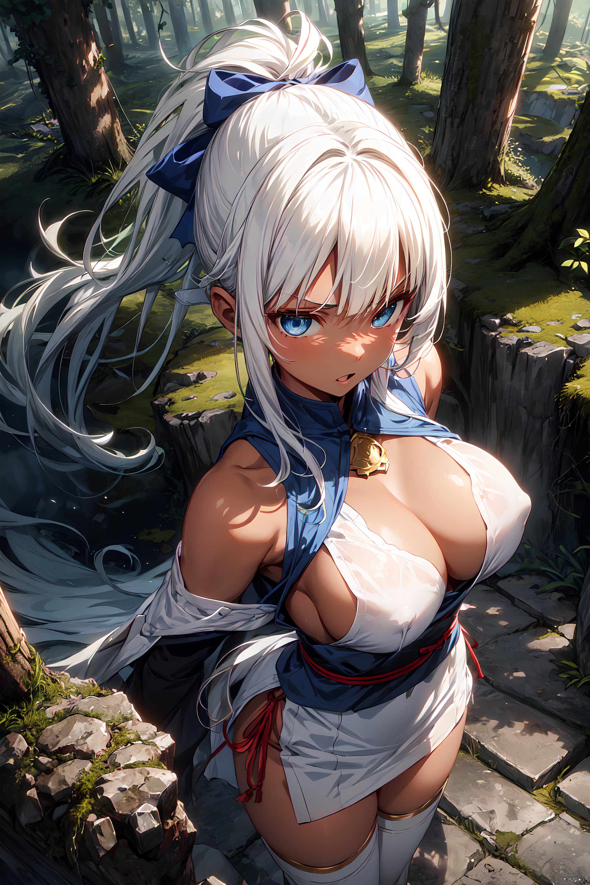 銀髪系シノビ少女